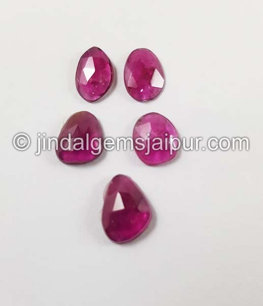 Rubellite Rose Cut Slices